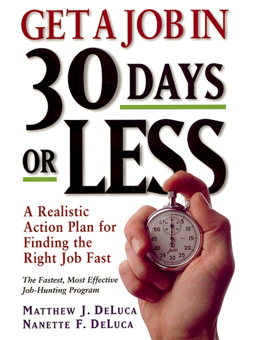 Cover image for Get a Job in 30 Days or Less